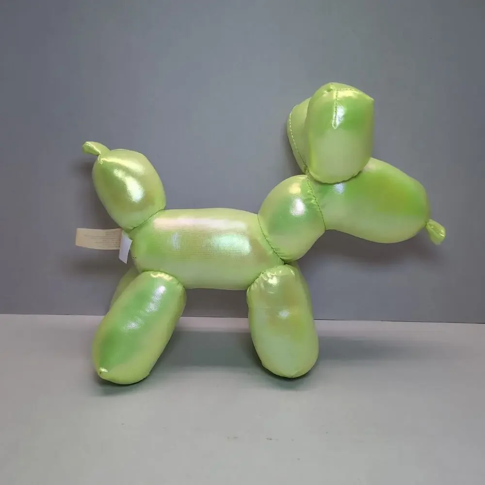 Neon Green Iridescent Balloon Dog Plush Halloween Bat Stuffed Animal MTY‎ Int.